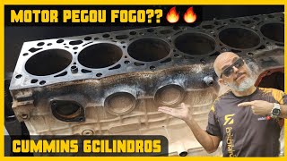 MOTOR PEGOU FOGO? MOTOR AQUECEU!! QUEIMOU A JUNTA DO CABEÇOTE! CABEÇOTE DE FERRO EMPENA? 6 CILINDROS