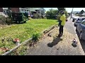 he broke down in tears seeing the incredible result – free yard cleanup