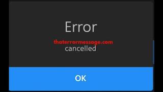 Error cancelled (American Airlines App)