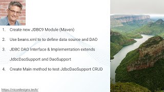 24. Using a DAO with Spring JdbcDaoSupport (JDBCTemplate provided)