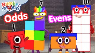 Odd Side Story & Odds and Evens compilation | Learn about Odd and Even numbers | @Numberblocks