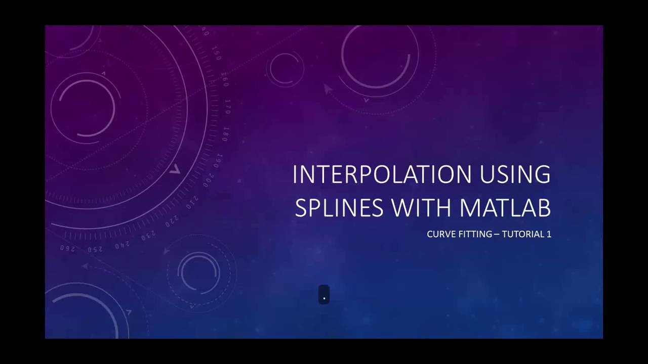 Interpolation Using Splines With MATLAB - A Beginner Tutorial 1 - YouTube