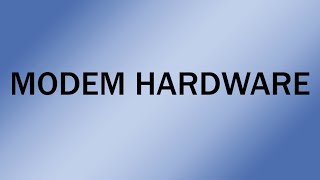 Wanco Message Sign: Modem Hardware