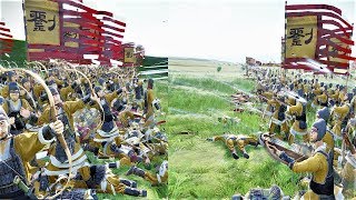 9000 Archers vs 9000 Crossbows Three Kingdoms Total War