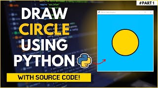 Draw Circle🟡 using Python | For Beginners | Shape Tutorial | World of Python