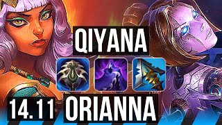 QIYANA vs ORIANNA (MID) | Rank 2 Qiyana, 8 solo kills, 5k comeback | EUW Challen