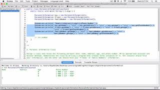 6.3. (Part 2) Personal Information Class - Java