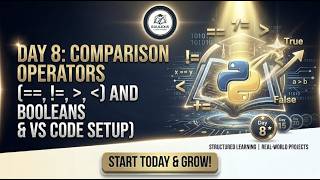 Day 8: Mastering Comparison Operators and Booleans in Python 🚀🐍 | EDULEXIS |