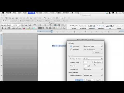 How to Add Footnotes in Microsoft Word for Mac : Macs & Other Tech Tips How to Add Footnotes in Microsoft Word for Mac : Macs & Other Tech Tips