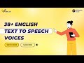 VBEE AIVOICE - INTRODUCING 38+ ENGLISH VOICES