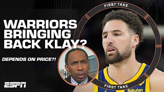 Bringing back Klay Thompson DEPENDS ON THE PRICE 💲 - Stephen A. talks Warriors' future | First Take