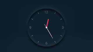 Javascript Clock - CSS Neumorphism Analog Clock