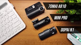 70mai A810 vs DDPAI Mini Pro vs DDPAI N1 | ULTIMATE Video Quality Comparison & REVIEW | Gizmobeep