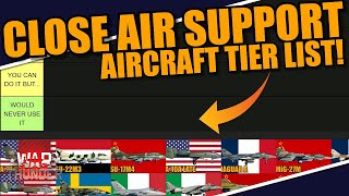 War Thunder - BEST CLOSE AIR SUPPORT AIRCRAFT with GUIDED WEAPONRY TIER LIST!