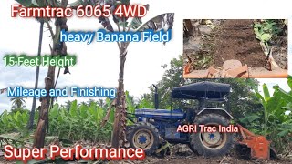 Farmtrac 6065 4WD Tractor Banana Mulching Performance | Farmtrac 6065 4WD Tractor mileage and Price