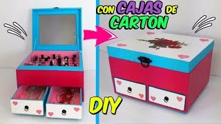 INCREÍBLE DIY RECICLANDO CARTÓN - COMO HACER UN ORGANIZADOR CON TUS PROPIAS MANOS