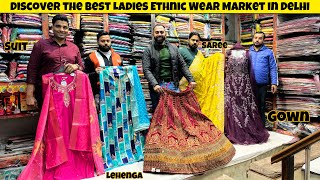 Discover the Best Ladies Ethnic Wear Market in Delhi | Lehengas, Gowns \u0026 More #lehenga #gown #suit