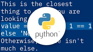 Python Conditional Variable Setting