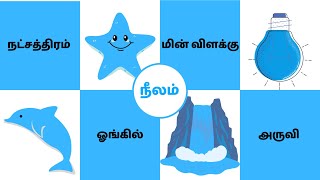 Blue colour images/ நீல வண்ணம் / நீல நிறத்தில் இருக்கும் பொருட்கள் / blue objects name in tamil