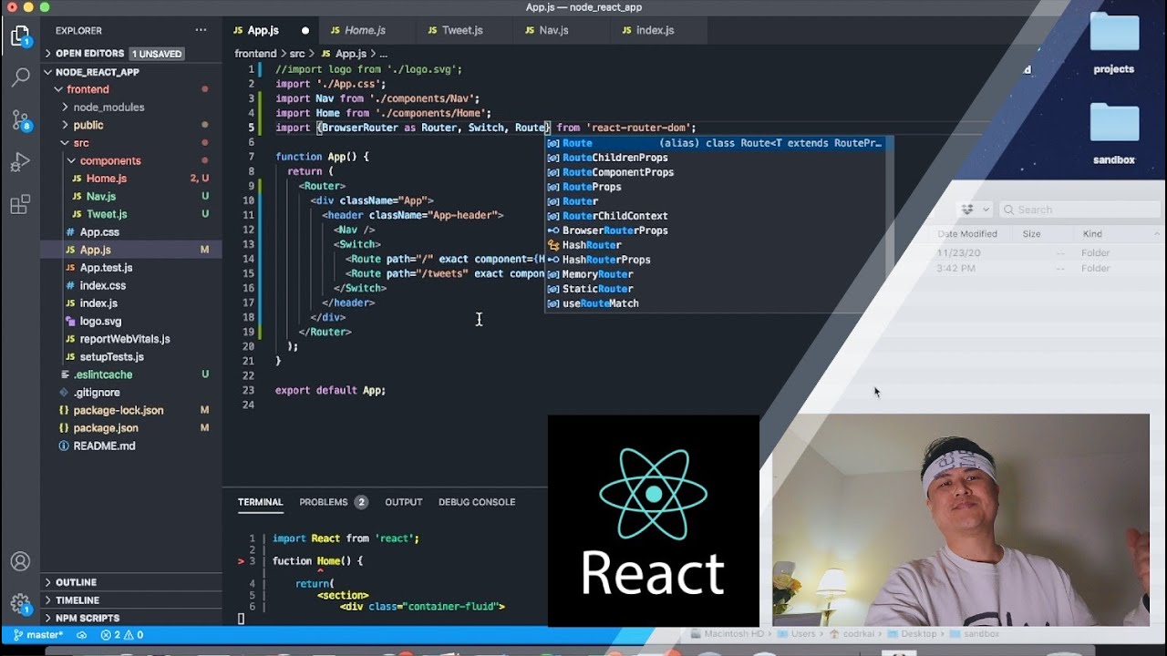 Node And React JS Tutorial: Website Setup With Frontend And Backend ...