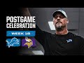 Lions at Vikings DIVISION CHAMPIONS postgame locker room celebration