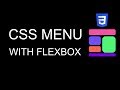 Build a HTML + CSS Flexbox Nav Menu in 4 Minutes