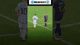 Messi And Mbappe Respect Moment || #shorts #viral #respect