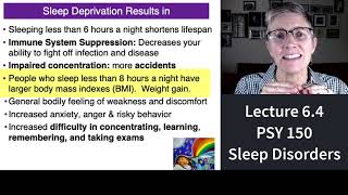 150 Lecture 6.4 Why do we Dream? Sleep Walking and Other Sleep Disorders