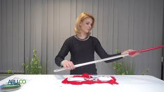 Arli.ro Suport metalic cu mop BEST, rosu 40 cm