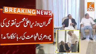 Caretaker CM Mohsin Naqvi Meets Chaudhry Shujaat Hussain | Breaking News | GNN