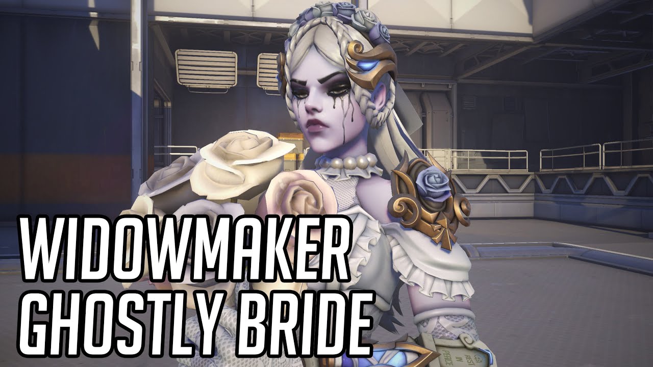 Widowmaker "Ghostly Bride" Skin Showcase - Overwatch 2 - YouTube