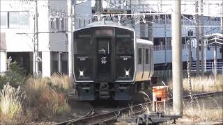 JR九州　817系V007鹿児島中央駅～串木野駅（2450M）　宮田踏切　撮影日2024 3 2