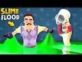 FLOODING THE NEIGHBOR’S HOUSE IN SLIME!!! | Hello Neighbor Gameplay (Mods)