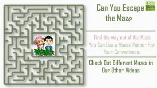 MAZE #84. Only 7% of people can escape this maze | 1000 Brain Teasers