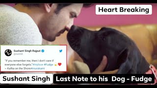 Sushant Singh Rajput'S Dogs Fudge Devastated After Losing Him|Waiting For Him To Come Back|2020|