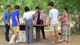 ပန်ကာတစ်လုံး ၅ထောင်😯 air cooler တစ်လုံး၁သောင်းတဲ့😳#tuntunwinoffical#latest#newvideo