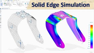 Solid Edge Simulation (FEA) Tutorials #6 | Linear Static Analysis | Simulate Stress on a Sheet Metal