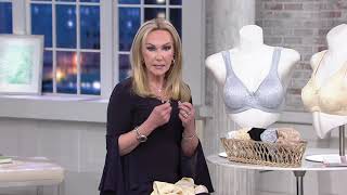 Breezies Wild Rose Lace Seamless Support Bra on QVC