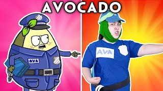 Avocado Couple - If Mom Is A Policeman! | Avocado Couple Funny Animated Parody | Woa Parody