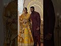 Jasprit Bumrah with his wife Sanjana Ganesan at Anant Radhika Wedding