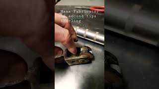 Mass Fabricator 60 second tips knurling #fyp #review #diy #fabrication #foryourpage #welding