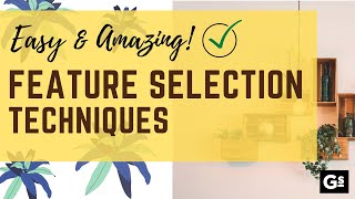 Simple Feature Selection Techniques | Easy to Implement! ✅