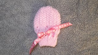 tuto tricot moufle bebe 0/3 mois