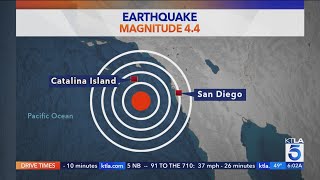 4.4 magnitude quake strikes off SoCal coast