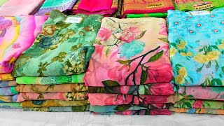 Vera Level 👌👌 Huge Collection Sarees in One Place Mini Surat In Chennai Poonam Silk Georgette Sarees