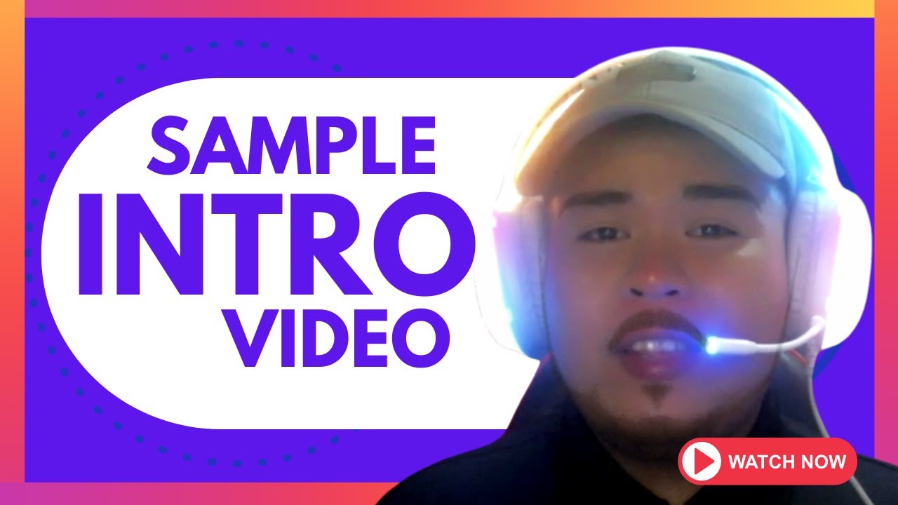 Sample Introduction Video Youtube