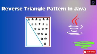 Java Program to Print the Inverted Left Triangle Star Pattern || java tutorial for beginner in hindi