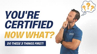 You're Certified! Now What? || First 3 Things To Do After Getting PT Certified || NASM-CPT Tips