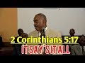 Pastor Gino Jennings - 2 Corinthians 5:17 it Say's it All, all things are become new.