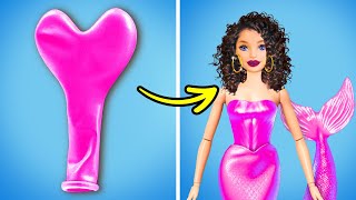 🧜‍♀️ Balloon Dress For Mermaid!🎈 *DIY Hacks for Beauty Transformation *